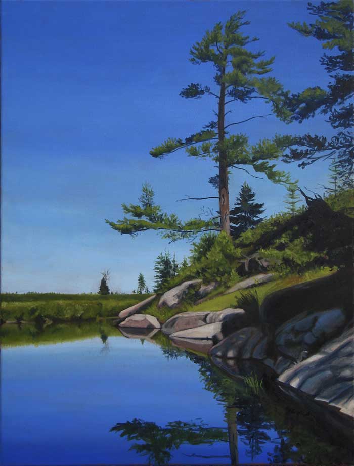 High Rock, oil painting by Sandra Hildreth