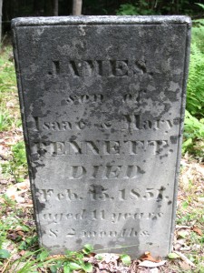 Gravestone at Adirondac