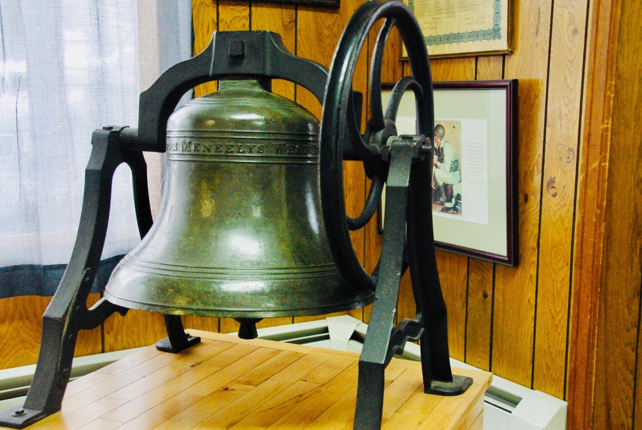 North Creek famous Fire Bell (photograph by author)