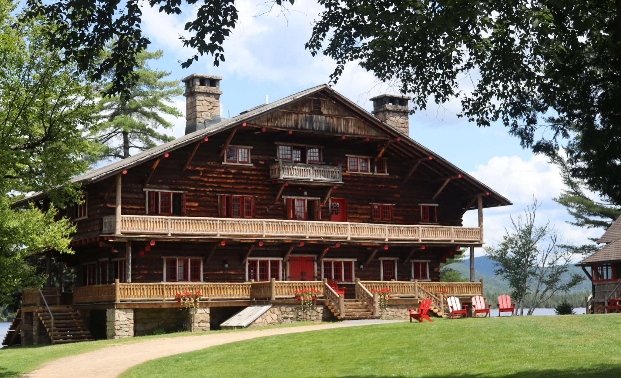 main lodge of great camp sagamo